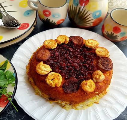 Luxuriöser Empfang von Shirazis mit Shirazi-polo