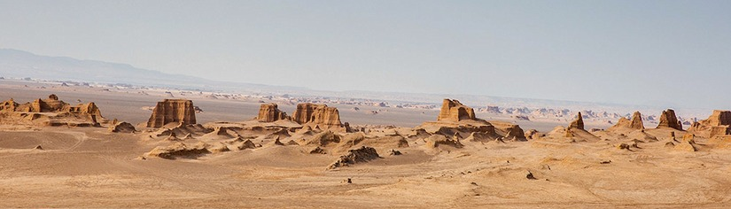 Kermans Kalut Schahdad, das heißeste Wüstenland der Erde