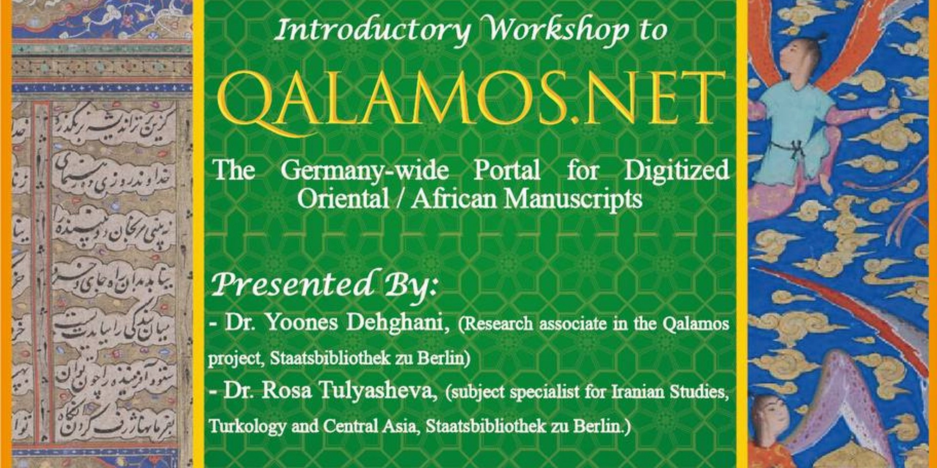 Workshop der Universität Teheran und Qalamos.net zu orientalischen Handschriften in Deutschland